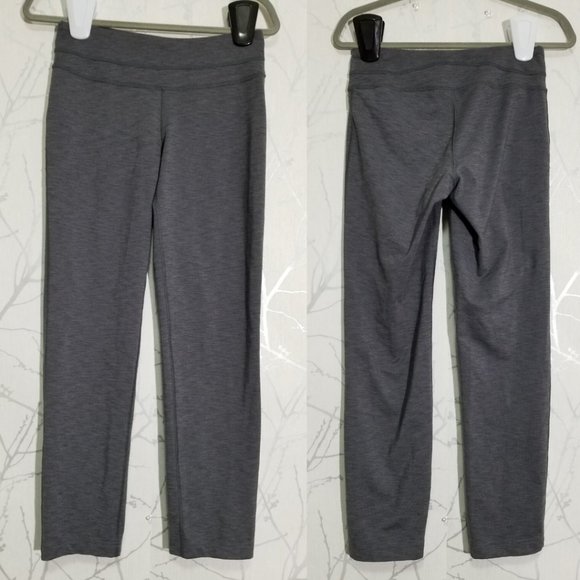 Lucy Heathered Gray Mid Rise Straight Leg Leggings - Picture 1 of 3